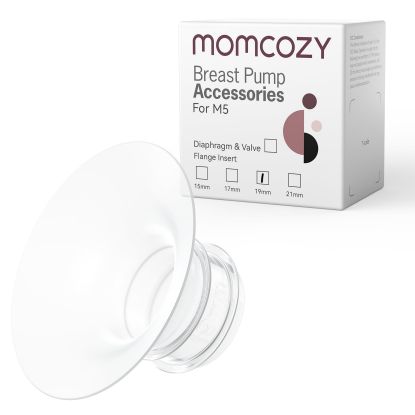Picture of Momcozy Flange Insert 19mm Compatible with Momcozy M5. Original M5 Breast Pump Replacement Accessories, 1PC (19mm)