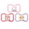 Picture of MAM Air Day & Night Baby Pacifier, for Sensitive Skin, Glows in The Dark, 3 Pack, 16+ Months, Girl