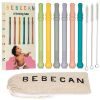 Picture of BEBECAN Teething Sticks for Babies 0-36 Months - Super Soft Silicone Teethers in 6 Vibrant Colors, Infant Teething Relief, Multicolored Teething Tubes Baby Gift Teethers