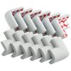 Picture of 12 Pack Corner Protector Baby Proofing Corners and Edge Guards, Soft Safety Pre-Taped Rubber Foam Furniture Bumper for Fireplace, Table, Stair, Cabinet (Gray)