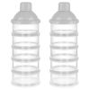 Picture of Accmor Formula Dispenser On The Go, 5 Compartments Stackable Formula Container for Travel, Baby Milk Powder Kids Snack Container, BPA Free