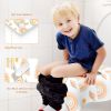 Picture of 30 Pack Toilet Seat Covers Disposable, Individually Wrapped for Travel, Large Waterproof Potty Covers for Kids and Adults,Toddler Potty Training for Public Restroom, Airplane, Trip - Rainbow