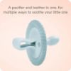 Picture of NUK for Nature Comfy Duet 100% Silicone Soother 2-in-1 Pacifier and Teether, 0-12M, Girls