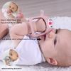 Picture of Smily Mia Penguin Buddy Never Drop Silicone Baby Teething Toy for 0-6month nfants, Baby Chew Toys for Sucking Needs, Hand Teether for 3-6Months,Car Seat Toy for Infants, Old Roze