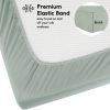 Picture of Yoofoss Baby Crib Sheets for Boys Girls, Fitted Crib Sheet 2 Pack for Standard Crib and Toddler Mattress, Super Soft Microfiber Baby Sheet 28x52x8in(Green+Leaf)
