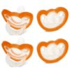 Picture of RaZbaby Jollypop Pacifier for Newborns & Up, USA Made, Natural Shaped Orthodontic Binky, Lovingly Shared in NICUs & Hospitals Worldwide, Medical-Grade 100% BPA-Free - 0-3 Months, 4 Pack - Orange