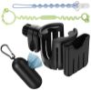 Picture of Guiseapue Stroller Cup Holder with Phone Holder for Wheelchair, Walker, Bike, Scooter (Black-2)