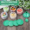 Picture of Accmor Formula Dispenser On The Go, 5 Compartments Stackable Formula Container for Travel, Baby Milk Powder Kids Snack Container, BPA Free
