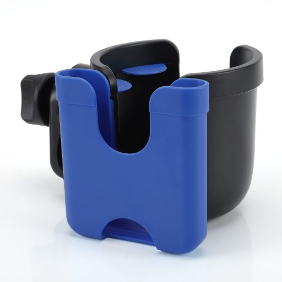 Picture of Accmor Stroller Cup Holder with Phone Holder, Bike Cup Holder, Universal Cup Holder for Uppababy Nuna Doona Strollers, 2-in-1 Cup Phone Holder for Stroller, Bike, Wheelchair, Walker, Scooter