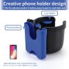 Picture of Accmor Stroller Cup Holder with Phone Holder, Bike Cup Holder, Universal Cup Holder for Uppababy Nuna Doona Strollers, 2-in-1 Cup Phone Holder for Stroller, Bike, Wheelchair, Walker, Scooter