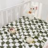 Picture of Yurhap Checkered Baby Blanket Fleece Baby Blankets for Boys, Ultra Soft Cozy Fluffy Infant Toddler Newborn Receiving Blankets for Crib Stroller, 30''x40'', Dark Olive