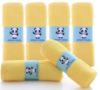 Picture of HIPHOP PANDA Baby Washcloths, Rayon Made from Bamboo - 2 Layer Ultra Soft Absorbent Newborn Bath Face Towel - Reusable Baby Wipes for Delicate Skin - Yellow, 6 Pack