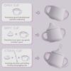 Picture of Moonkie Silicone Baby Sippy Cups | 3 Stages Training Cup Straw Cup for Infants Toddlers and Kid | 4 oz 1Pack