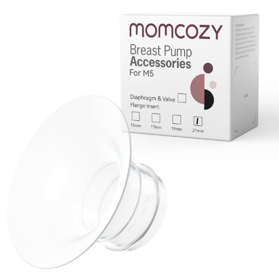 Picture of Momcozy Flange Insert 21mm Compatible with Momcozy M5. Original M5 Breast Pump Replacement Accessories, 1PC (21mm)