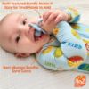 Picture of RaZbaby Soft Silicone Infant & Baby Teether, Berrybumps Textured Teething Relief Pacifier 3M+, Soothes Gums, Hands-Free & Easy-to-Hold Fruit-Shaped RaZberry Design, BPA Free, 2-Pack - Pink/White