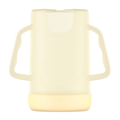 Picture of Momcozy Squeeze Pouch Holder for Food Pouches and Drink Boxes, Baby Pouch Holder Allows Baby to Self-Feed and Avoid Messes, Baby Food Pouch Holder Handle is Easy to Grip, Comfortable, Yellow