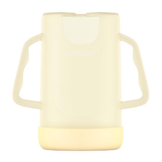 Picture of Momcozy Squeeze Pouch Holder for Food Pouches and Drink Boxes, Baby Pouch Holder Allows Baby to Self-Feed and Avoid Messes, Baby Food Pouch Holder Handle is Easy to Grip, Comfortable, Yellow