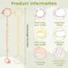 Picture of RTMOK Toy Straps for Baby,Silicone Setpacifier Clip,Applies to Car Seat Toy,Teether Toy,High Chair,Stroller Accessories,Baby Toy Clips,Cribs,Rocking Chair