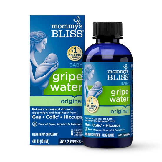 Picture of Mommy's Bliss Gripe Water Original, Infant Gas & Colic Relief, Gentle & Safe, 2 Weeks+, 4 Fl Oz (Pack of 1)