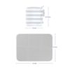 Picture of Ubbi On-the-Go Changing Mat with Carrying Bag, Soft and Comfortable Diaper Bag Accessory Must Have for Newborns, Easy to Clean, Portable Changing Pad, Gray