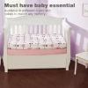 Picture of Everyday Kids 2 Pack Fitted Girls Crib Sheet, 100% Soft Breathable Microfiber Baby Sheet, Fits Standard Size Crib Mattress 28in x 52in, Nursery Sheet - Ballerina/Pink