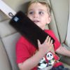 Picture of COOLBEBE Seat Belt Pillow for Kids, Extra Soft Toddler Travel Pillow for Car Seat, Universal Carseat Strap Cushion Pads for Childs Baby People Adults, Black