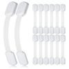 Picture of 4our Kiddies 14 Pack Baby Proof Cabinet Latches, Childproof Drawer Latches with 12 Extra 3M Adhesives, Adjustable No Drilling Child Safety Cabinet Locks Straps Baby Drawer Locks for Kids Baby Safety