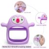 Picture of Smily Mia Smily Mia Penguin Teethers, Silicone TeethingToys for Babies 0-6Months, Baby Teethers for 3-6Months, Hand Teether for Infants, Pacifiers for New Born,Light Purple