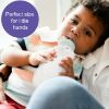 Picture of Honey Bear Straw Cups, Juice Bear Bottle Drinking Cup Long Straws with 4 Flexible Straws & Cleaning Tools, 8-Ounce Therapy Sippy Bottles for Speech and Feeding Training, Food-Grade & BPA Free 2 Pack