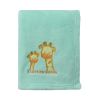Picture of CREVENT 30''X40'' Light Cozy Plush Fluffy Warm Fleece Stroller Baby Blanket for Girls Boys Infant Toddler's Crib Cot Stroller - Green Giraffe