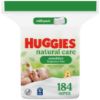 Picture of Huggies Natural Care Sensitive Baby Wipes, Unscented, Hypoallergenic, 99% Purified Water, 1 Refill Pack (184 Wipes Total)