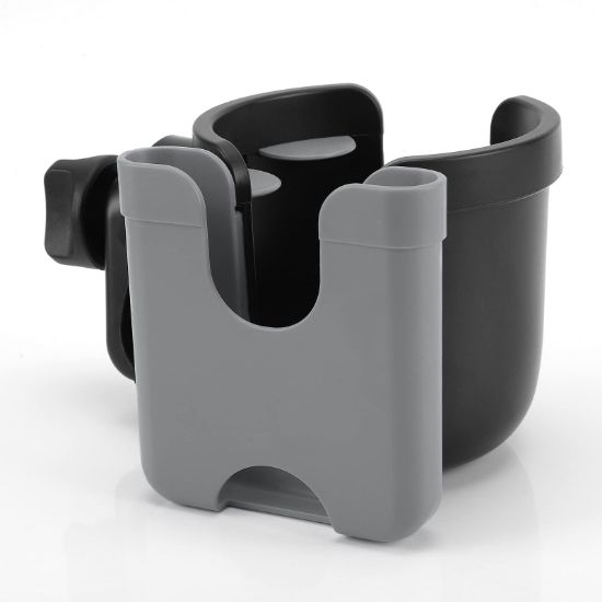 Picture of Accmor Stroller Cup Holder with Phone Holder, Bike Cup Holder, Universal Cup Holder for Uppababy Nuna Doona Strollers, 2-in-1 Cup Phone Holder for Stroller, Bike, Wheelchair, Walker, Scooter
