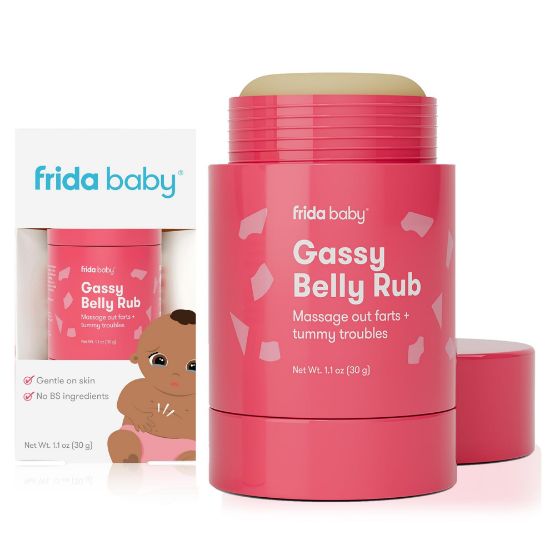 Picture of Frida Baby Gassy Belly Rub | Infant Gas Relief | Baby Gas Relief Rub for Belly Massages Made with Natural Oils