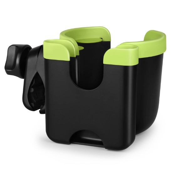 Picture of Accmor Stroller Cup Holder with Phone Holder, Bike Cup Holder, Universal Cup Holder for Uppababy Nuna Doona Strollers, 2-in-1 Cup Phone Holder for Stroller, Bike, Wheelchair, Walker, Scooter