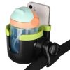 Picture of Accmor Stroller Cup Holder with Phone Holder, Bike Cup Holder, Universal Cup Holder for Uppababy Nuna Doona Strollers, 2-in-1 Cup Phone Holder for Stroller, Bike, Wheelchair, Walker, Scooter