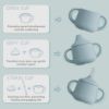 Picture of Moonkie Silicone Baby Sippy Cups | 3 Stages Training Cup Straw Cup for Infants Toddlers and Kid | 4 oz 1Pack