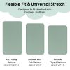 Picture of Yoofoss Pack and Play Sheets Fitted, Mini Crib Sheets 2-Pack for Pack N Play Mattress, Stretchy Playard Sheet, Soft and Breathable Green+Giraff