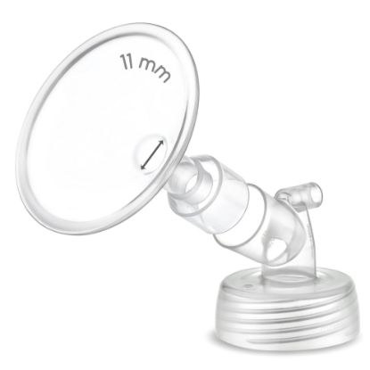 Picture of 1X 11 mm Maymom Two-Piece Wide Neck Pump Parts for Spectra S1/S2 Pumps; Incl Wide Mouth Flanges; Not Original Spectra Flange
