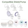 Picture of 1X 11 mm Maymom Two-Piece Wide Neck Pump Parts for Spectra S1/S2 Pumps; Incl Wide Mouth Flanges; Not Original Spectra Flange