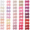 Picture of CLLOT 50PCS 2inch Baby Hair Clips - Soft Cotton Fully Lined Tiny Baby Hair Bows Alligator Clips for Baby Girls Infants Toddlers 25 Colors in Pairs (Type B)