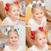 Picture of 40PCS 4.5 Inch Hair Bows for Girls Grosgrain Ribbon Toddler Hair Accessories with Alligator Clips for Toddlers Baby Girls Kids Teens in Pairs
