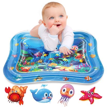 Picture of Infinno Inflatable Tummy Time Mat Premium Baby Water Play Mat for Infants and Toddlers Baby Toys for 3 to 24 Months, Strengthen Your Baby's Muscles, Portable