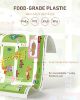 Picture of Babebay Disposable Stick-on Placemats 40 Pack for Baby & Kids & Toddler, Sticky Placemats Restaurant Table Mats 12" x 18" (Happy Zoo)