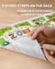 Picture of Babebay Disposable Stick-on Placemats 40 Pack for Baby & Kids & Toddler, Sticky Placemats Restaurant Table Mats 12" x 18" (Happy Zoo)