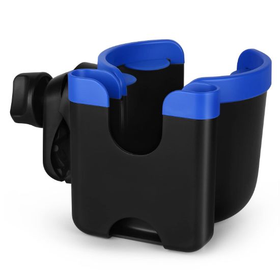 Picture of Accmor Stroller Cup Holder with Phone Holder, Bike Cup Holder, Universal Cup Holder for Uppababy Nuna Doona Strollers, 2-in-1 Cup Phone Holder for Stroller, Bike, Wheelchair, Walker, Scooter