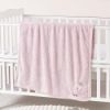 Picture of CREVENT 30''X40'' Cute Cozy Fluffy Warm Baby Blanket for Girls Infants Toddlers' Bedding Crib Cot Stroller, Baby Shower Birthday Newborn's Gift Pink- Baby Giraffe