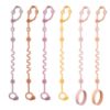 Picture of LittleHugs Toy Straps for Baby, 6pcs Adjustable Toy Holder for Stroller Accessories, Silicone Baby Tether Pacifier Clip, No Throw Baby Travel Essential Leash for High Chair, Car Seat