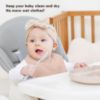 Picture of Susurration Muslin Baby Drool Bibs 6Pack Soft Square Adjustable Baby Bandana Bibs for Unisex Girls & Boys (Pinkish Brown)