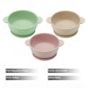 Picture of PandaEar 3 Pack Baby Bowls with Suction| Stay Put Silicone Food Bowl for Babies Kids Toddlers Infants| Food Grade Soft Safe BPA-Free Silicone (Pink Green Light Tan)
