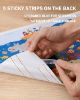 Picture of Disposable Stick-on Placemats 40 Pack for Baby & Kids, Restaurant Table Mats 12" x 18" Sticky Place Mats,Toddler Baby Placemat,Seabed Scuba Theme